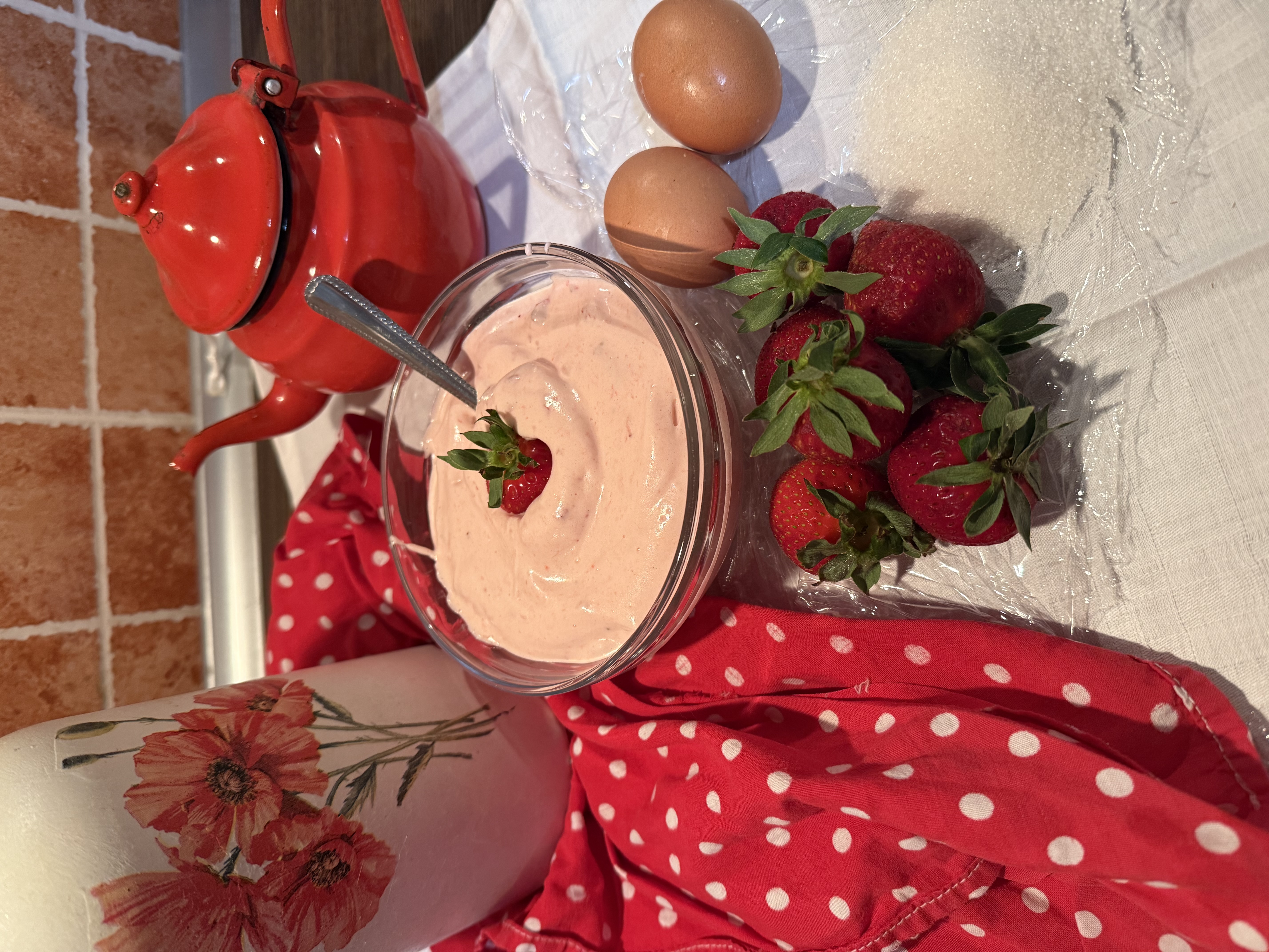 🍓 Gyerekkorom habja – Epres gyümölcshab, 5 perc alatt